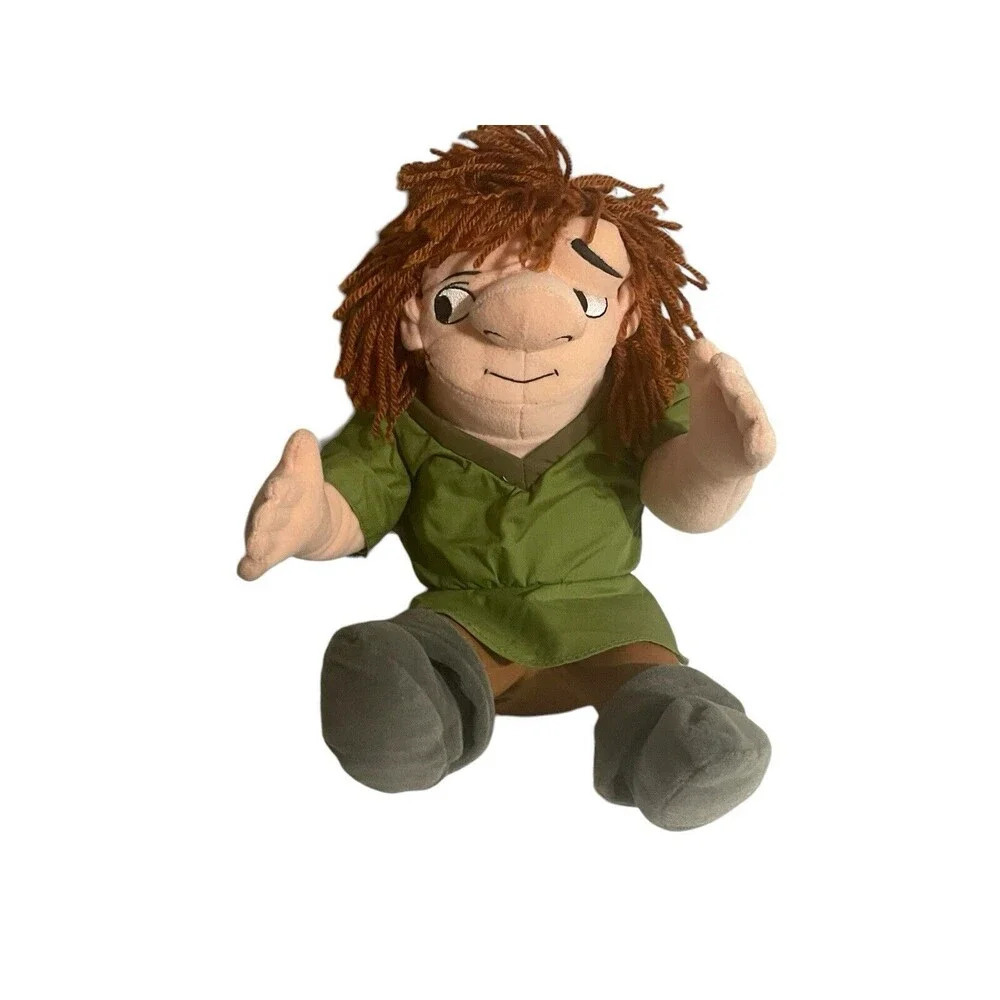 Vtg Original Hunchback of Notre Dame Quasimodo Plush Stuffed Yarn Hair Doll 11”